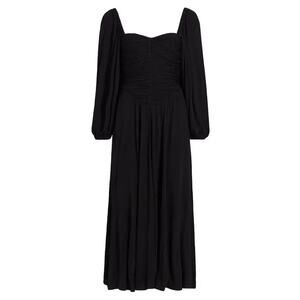 NWT The Westside Vivian Crepe Midi‎ Dress Black Small